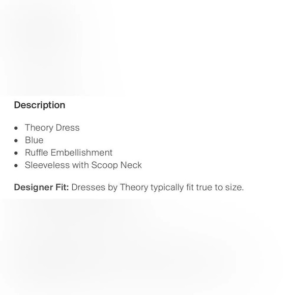 Beautiful Theory dress sz Small/petite dusty blue EUC - Picture 7 of 8